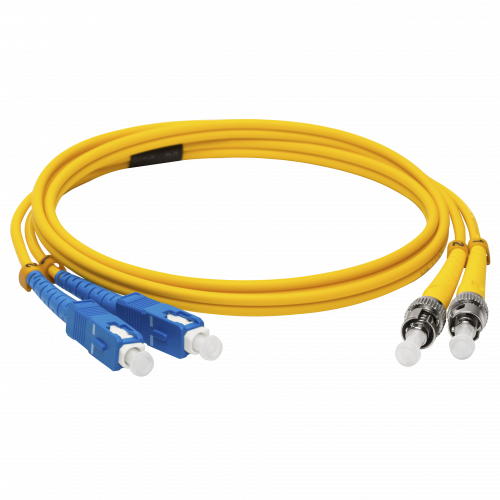 Патч-корд оптический LANMASTER, LSZH, ST/UPC-SC/UPC, SM